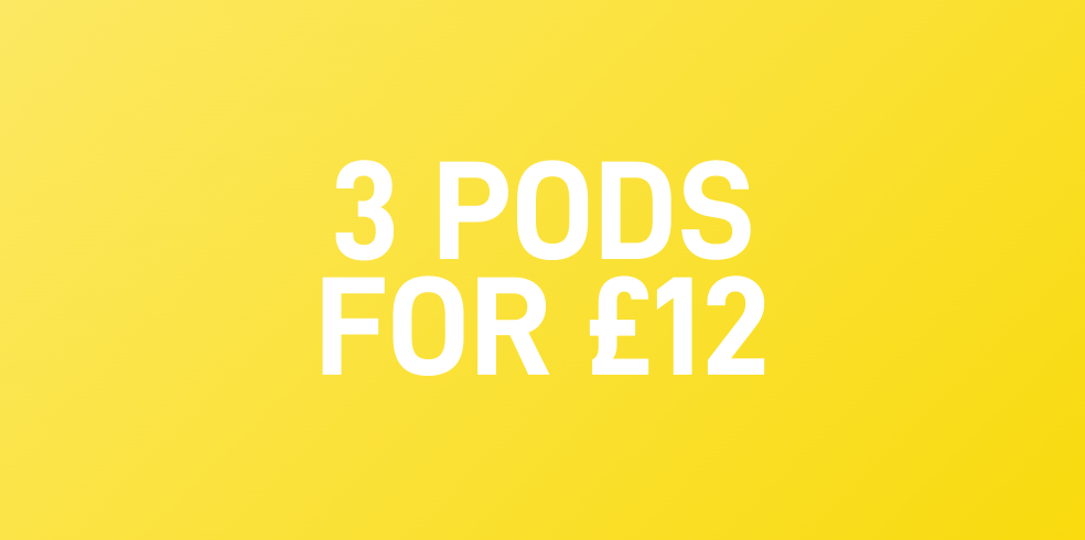 3 Pods for £12