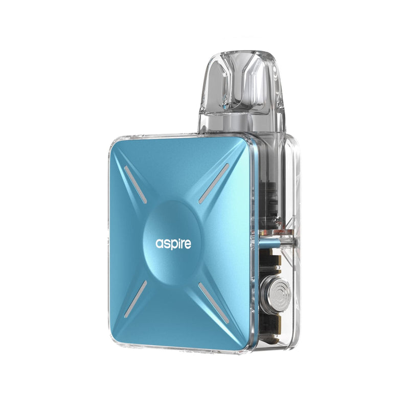 Aspire Cyber X Pod Kit in Frost Blue Colour - Front Side On Image