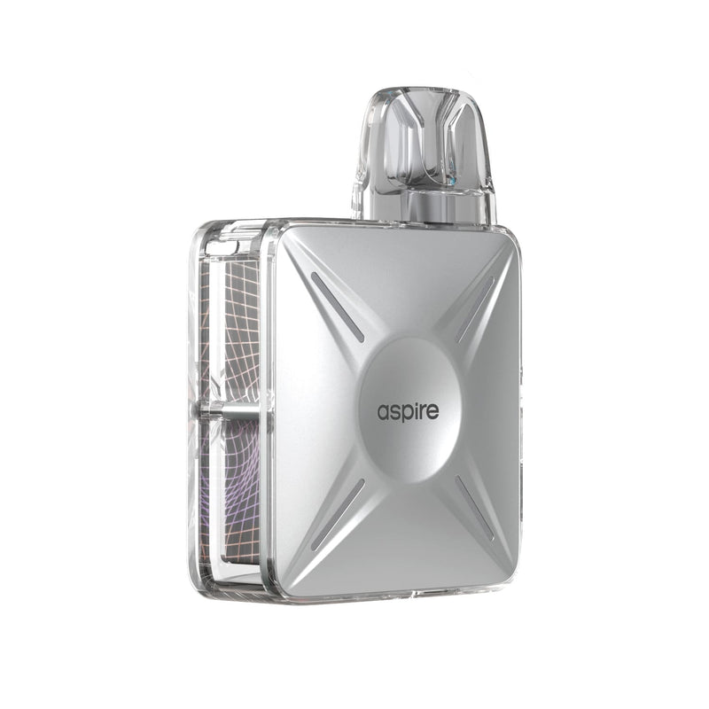 Aspire Cyber X Pod Kit in Pearl Silver Colour - Back Side On Image