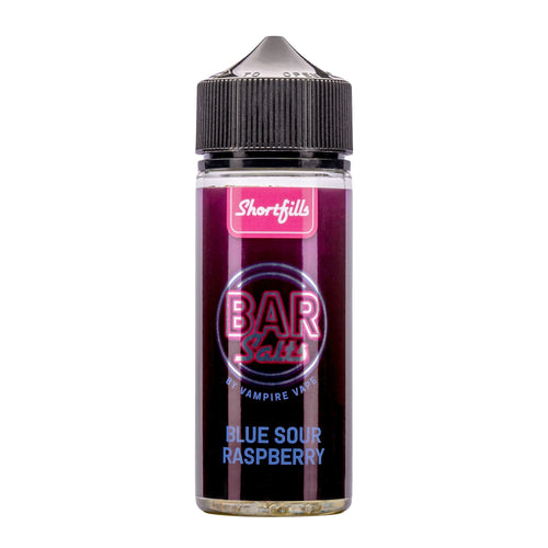 Blue Sour Raspberry Bar Salts 100ml shortfill e-liquid.