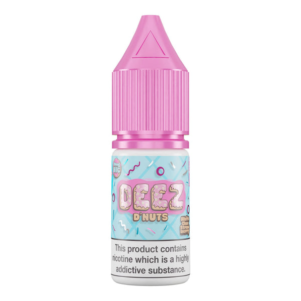 Deez D'Nuts White Choc Strawberry 10mg Nic Salt E-Liquid