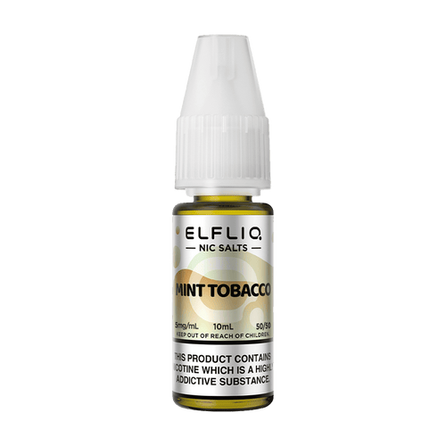 Elfliq Mint Tobacco 10ml nic salt bottle render.