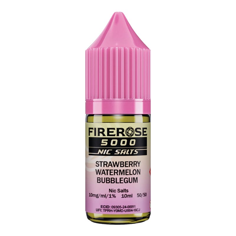 Firerose 5000 Strawberry Watermelon Bubblegum Nic Salt E-Liquid by Eluxtech | Royal Flush Vape Firerose 5000 Strawberry Watermelon Bubblegum Nic Salt E-Liquid by Eluxtech | Royal Flush Vape