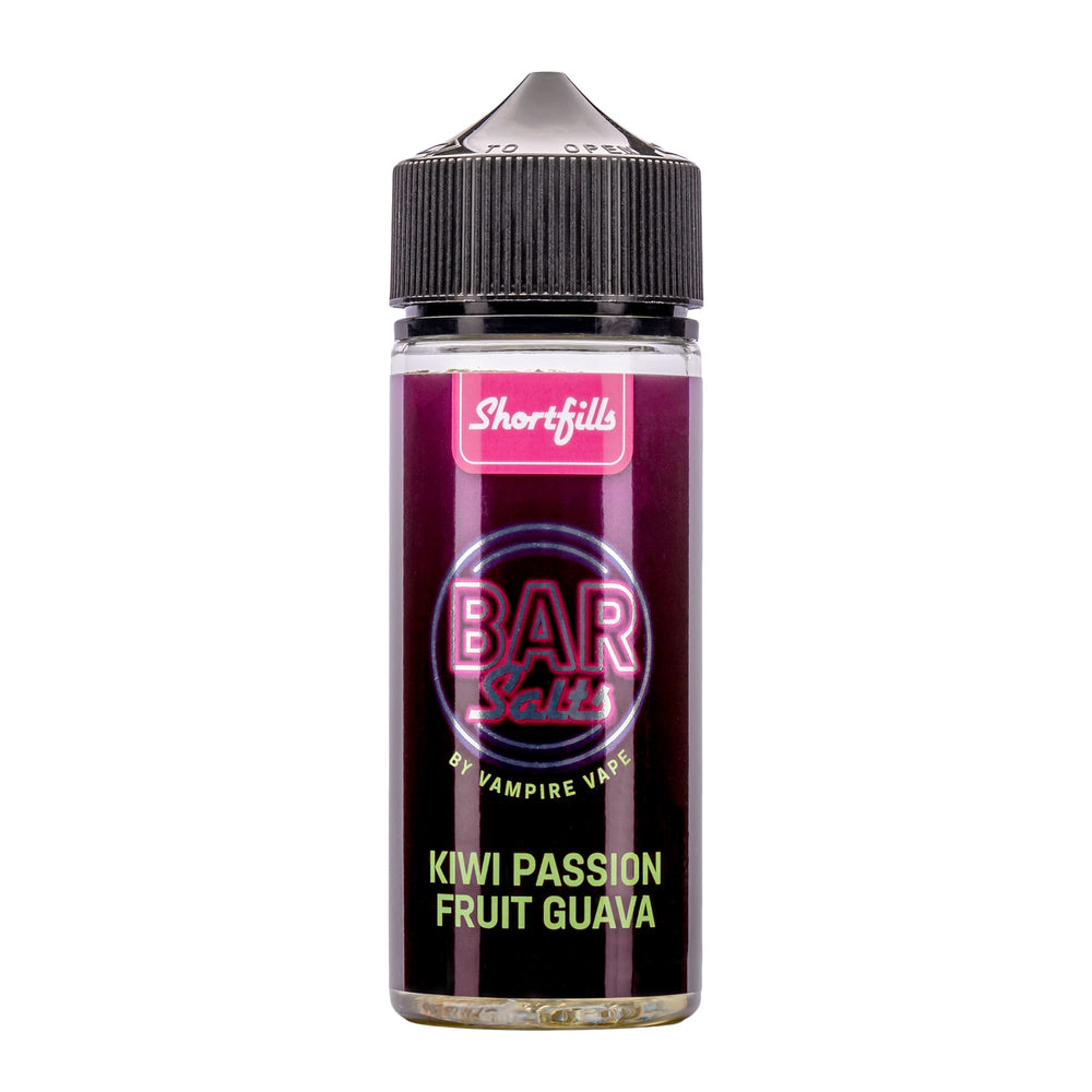 Kiwi Passion Fruit Guava Bar Salts 100ml shortfill e-liquid.