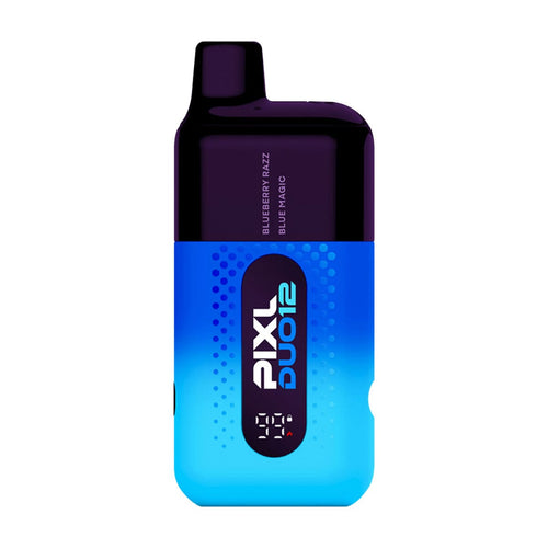 Pixl Duo 12 vape kit render of blue edition flavour.