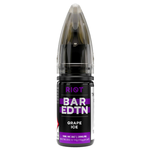 Grape Ice Riot Bar EDTN Nic Salt 10ml