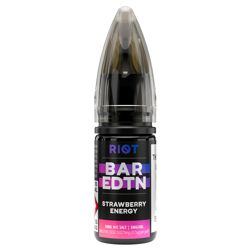 Strawberry Energy Riot Bar EDTN Nic Salt 10ml