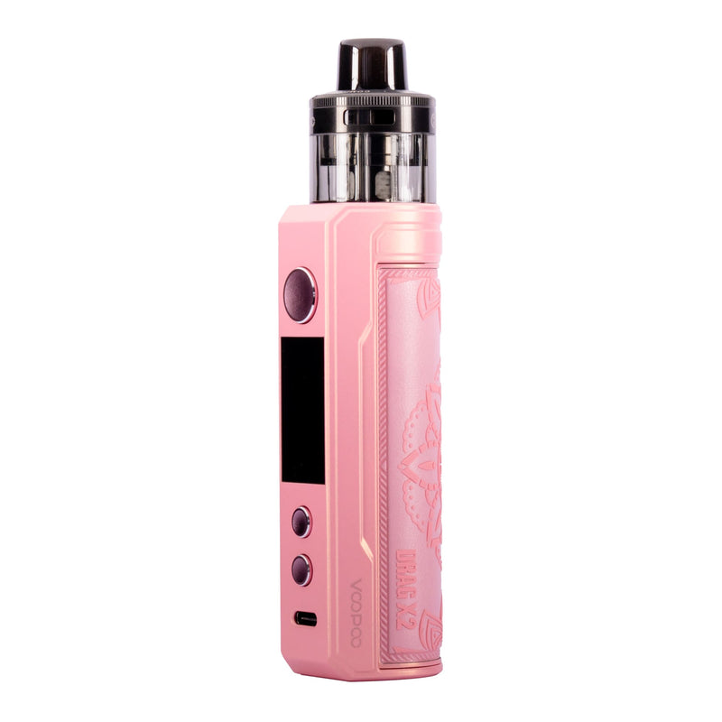 Glow Pink Voopoo Drag X2 Vape Kit Front Image