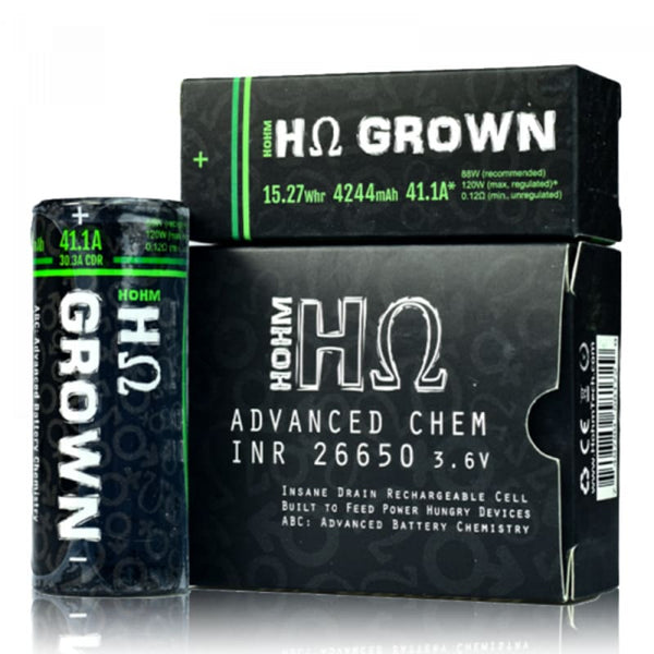 Hohm Grown 2 26650 Battery By Hohm Tech