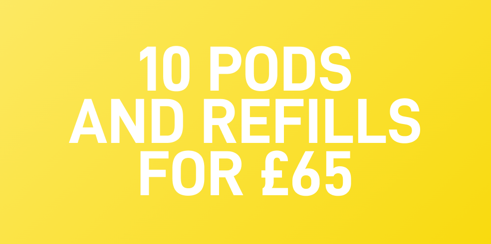 10 Pods and Refills for £65