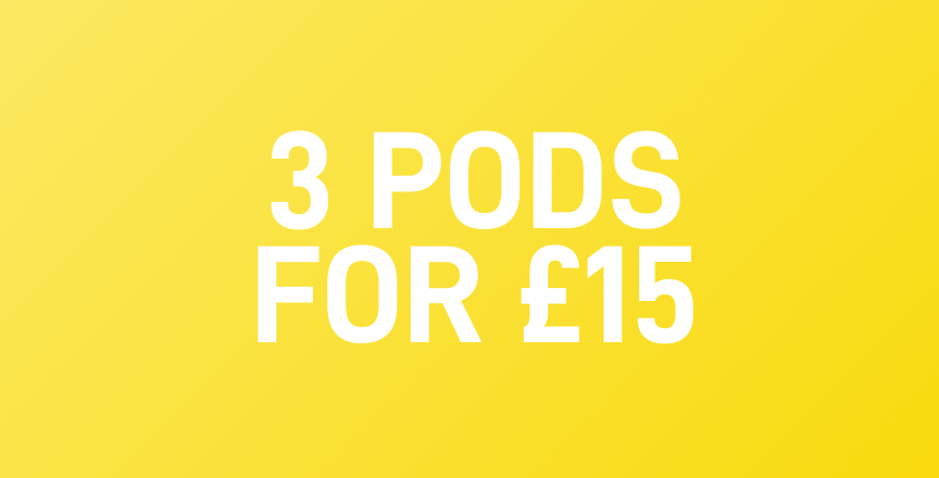 3 Pods for £15