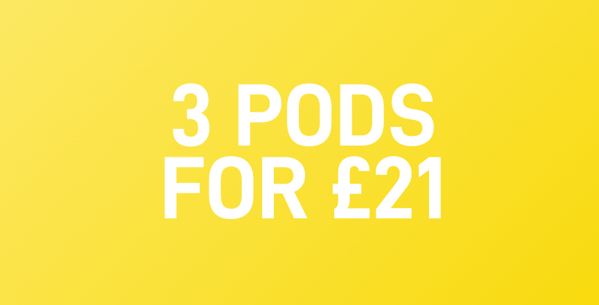 3 Pods for £21