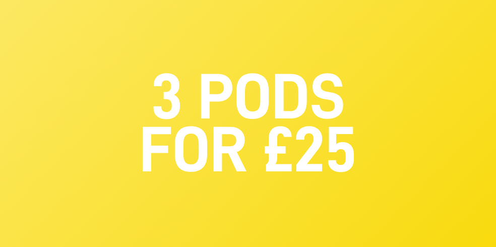 3 Pods for £25