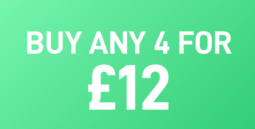 Buy any 4 for £12