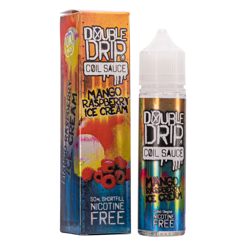 Double Drip Coil Sauce Mango Raspberry Ice Cream Flavour Shortfill E-Liquid