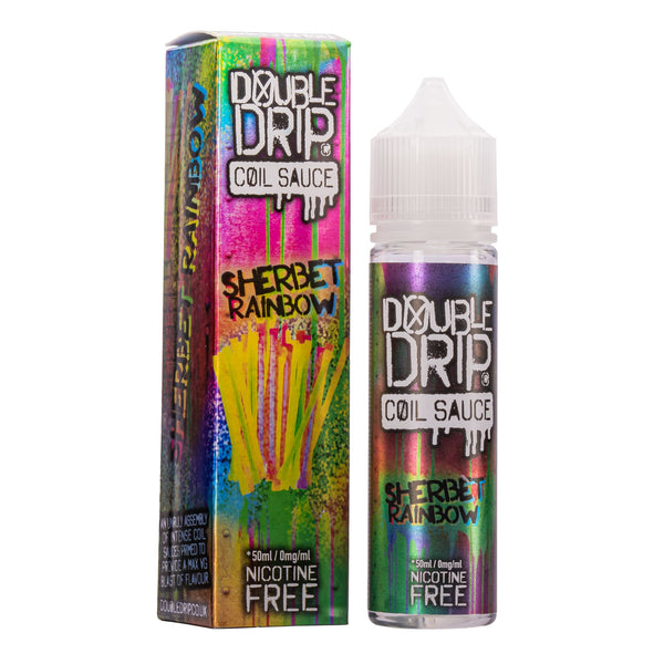 Double Drip Coil Sauce Sherbet Rainbow Flavour Shortfill E-Liquid