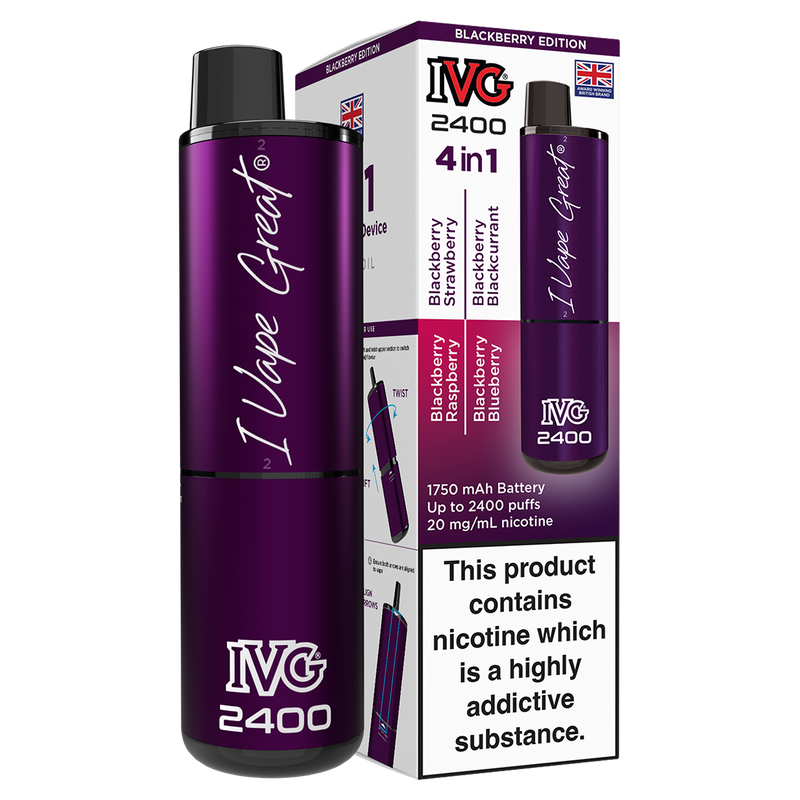Blackberry Edition IVG 2400 Disposable Device