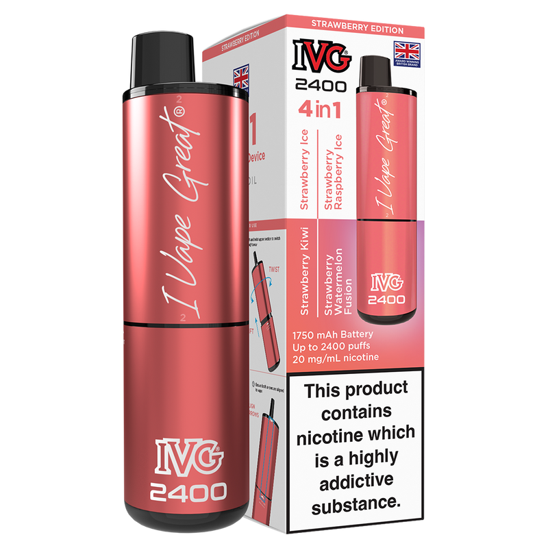 Strawberry Edition IVG 2400 Disposable Device