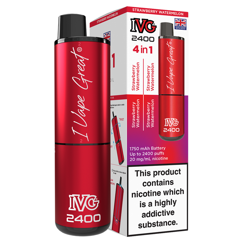 Strawberry Watermelon IVG 2400 Disposable Vape