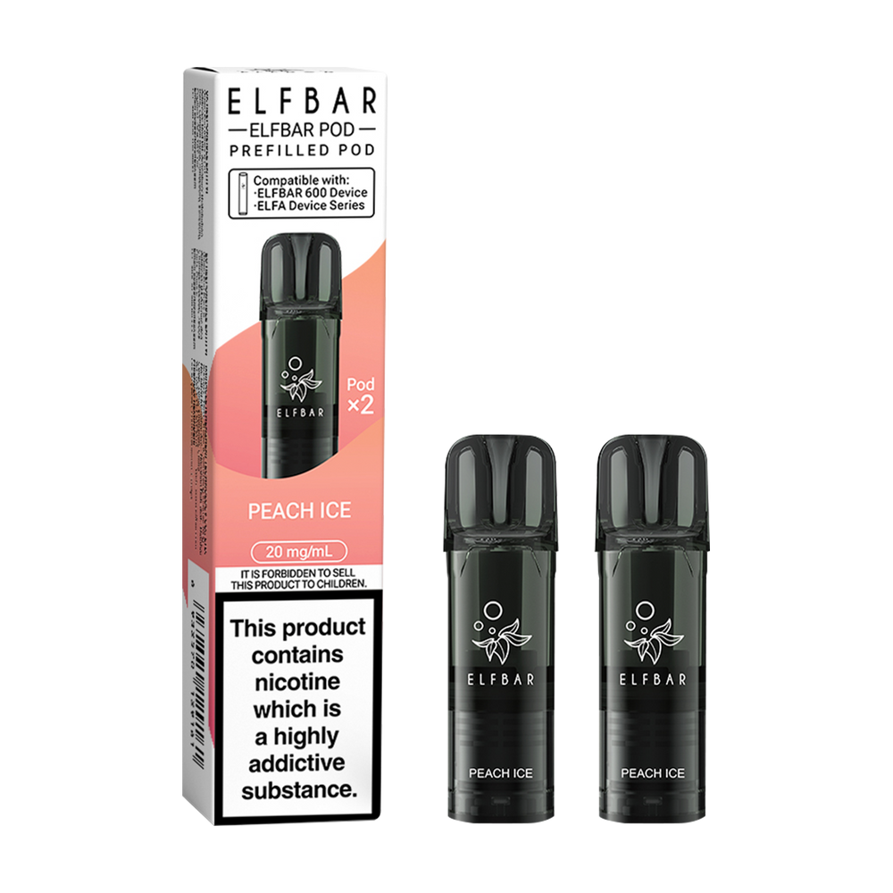 Peach Ice Elfbar 600 Pods