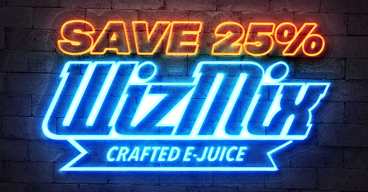 25% Off wizmix e-liquids