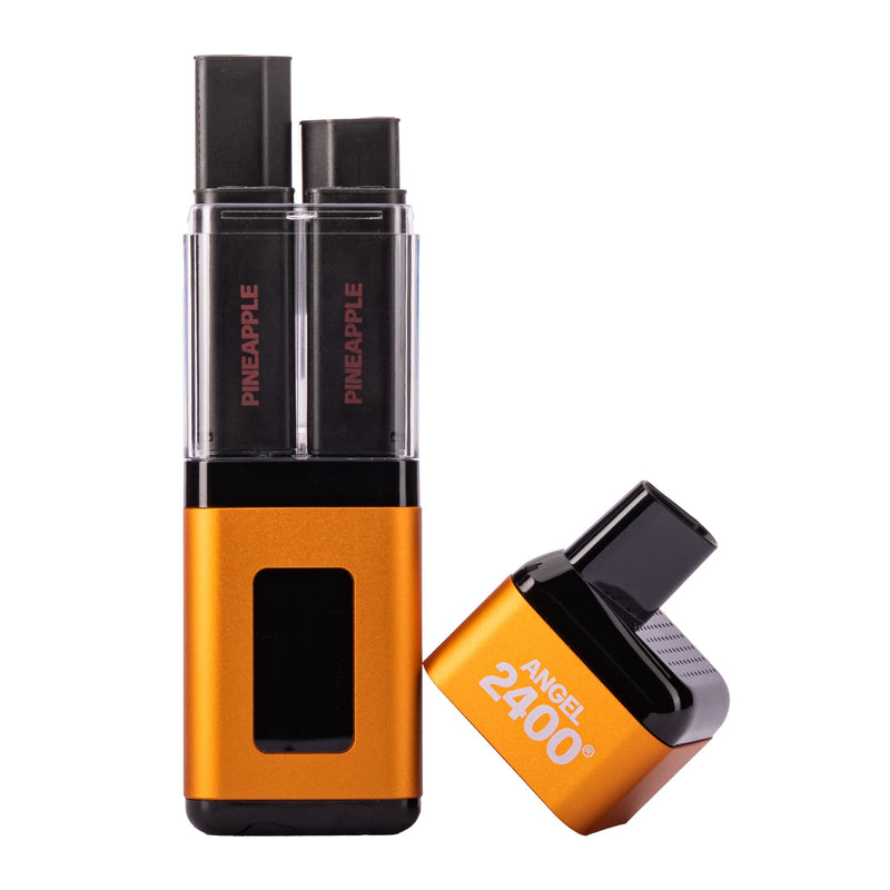 Angel 2400 Pineapple Vape Kit With Pods Detached.