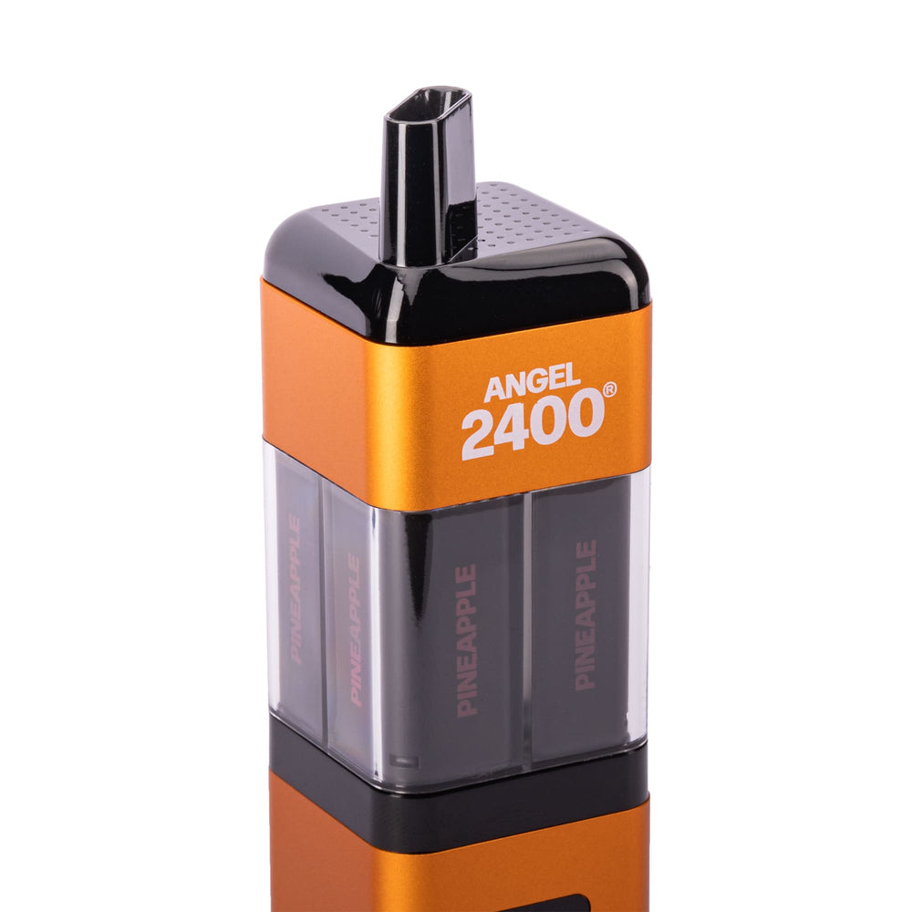 Angel 2400 Pineapple Vape Kit Close Up Of Mouthpiece.