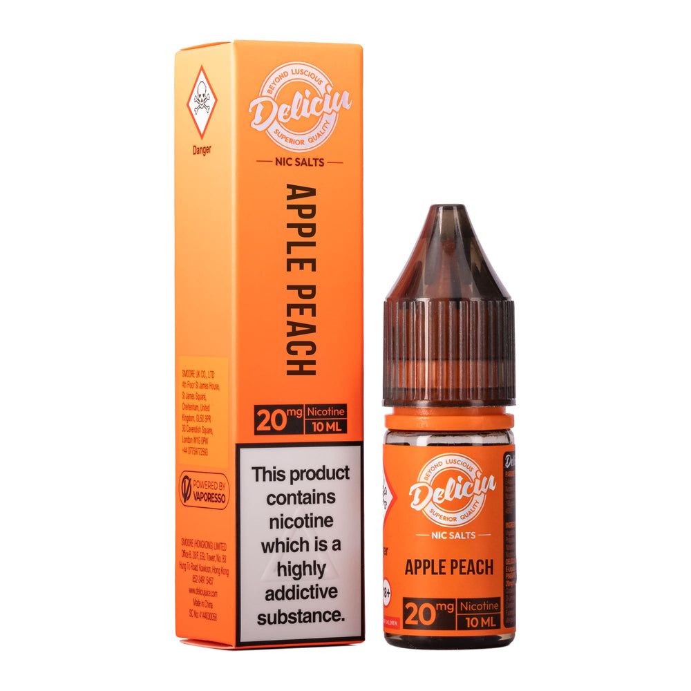Apple Peach Nic Salt E-Liquid by Deliciu
