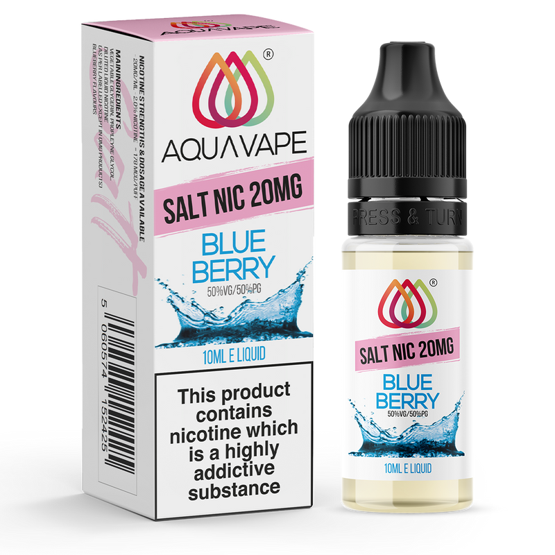 Blueberry Nic Salt by Aquavape 10ml 20mg