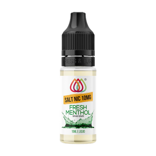 aquavape nic salt fresh menthol 10mg 10ml box