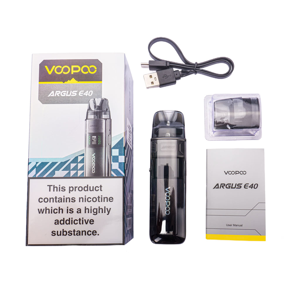 Voopoo Argus E40 Manual Voopoo Argus E40 Pod Vape Kit VOOPOO Argus E40 - Pack of 2 Pod Cartridges 4.5ml Voopoo Argus E40 Manual Voopoo Argus E40 Pod Vape Kit VOOPOO Argus E40 - Pack of 2 Pod Cartridges 4.5ml