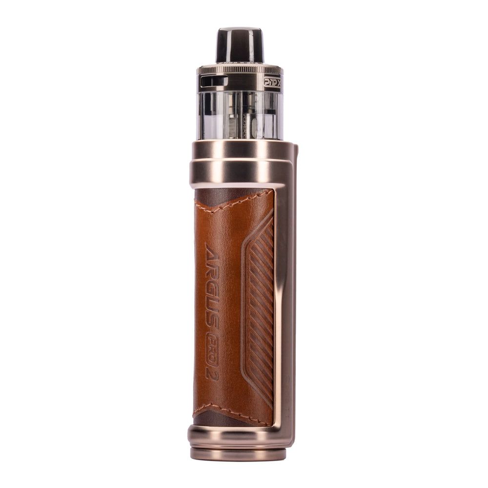 Back image of Cocoa Brown Argus Pro 2 vape kit.