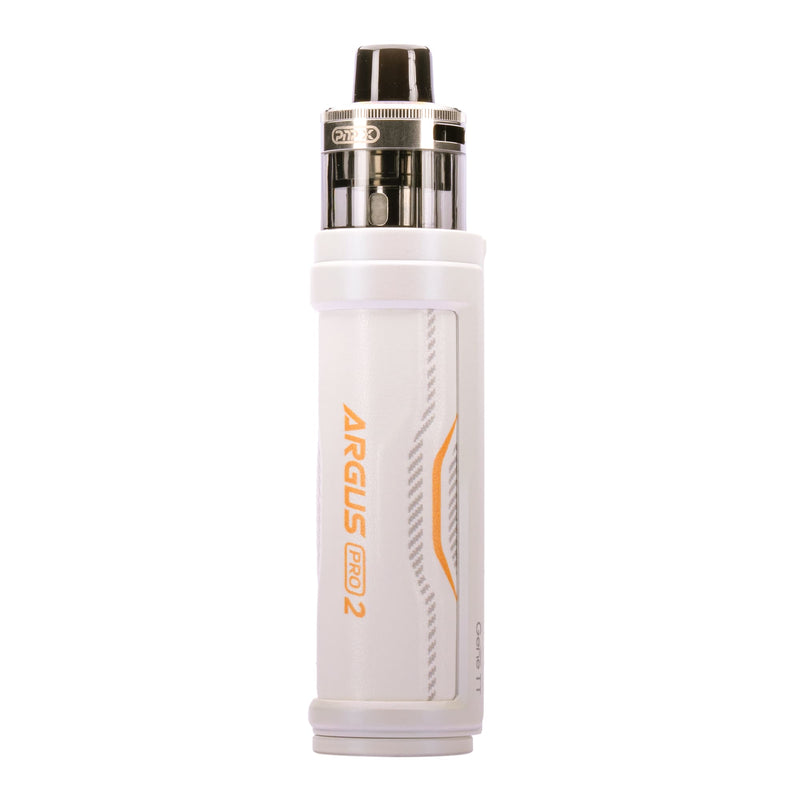 Back image of white Argus Pro 2 vape kit.