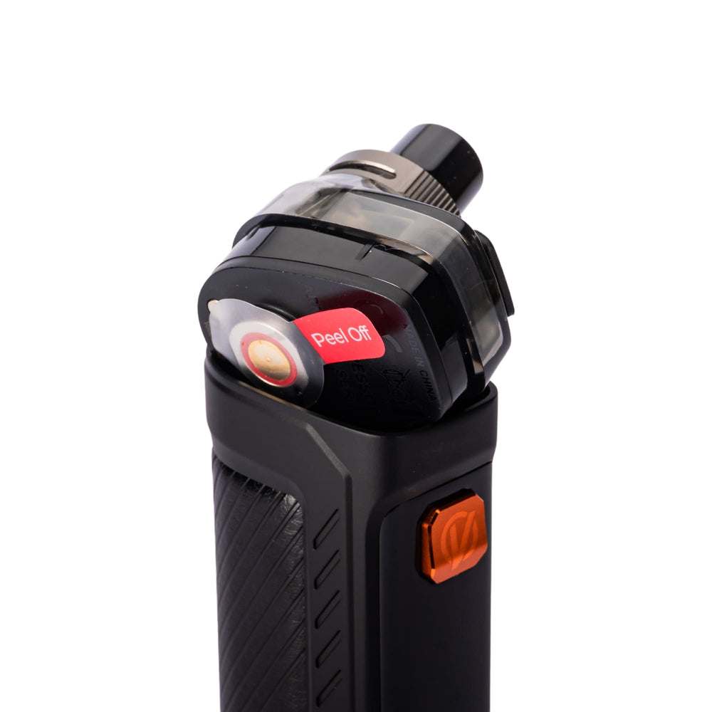 Pod balanced on top of Armour GS vape kit.