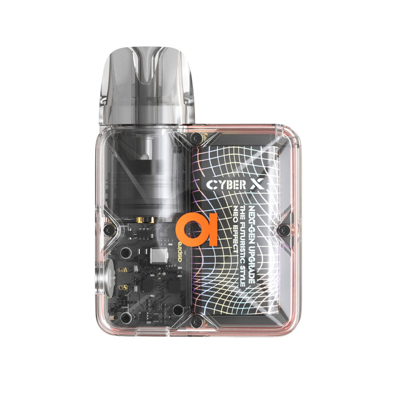Aspire Cyber X Pod Kit in Coral Orange Colour - Front Image
