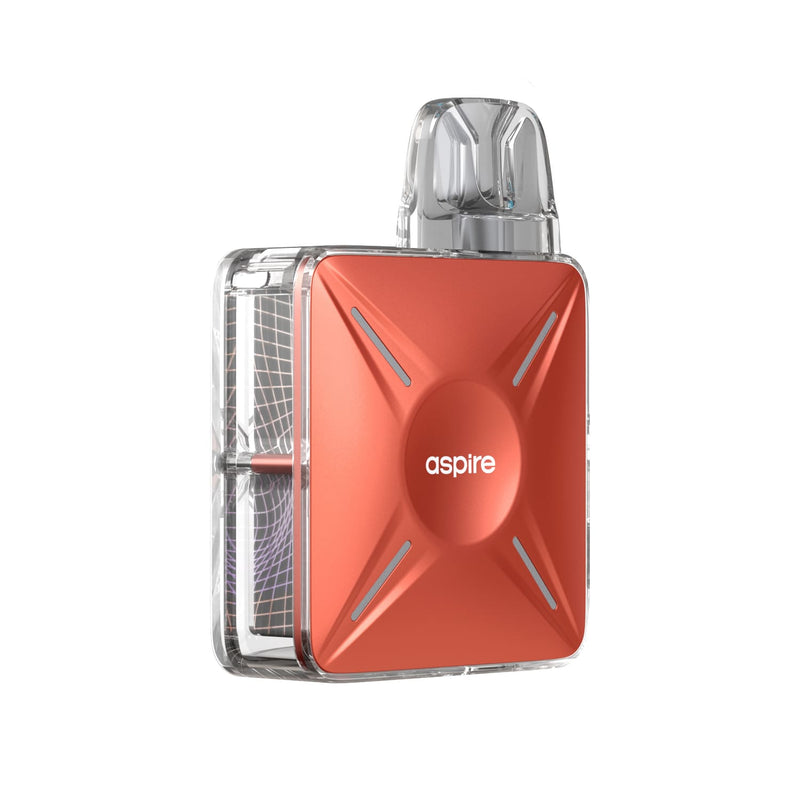 Aspire Cyber X Pod Kit in Coral Orange Colour - Back Side On Image