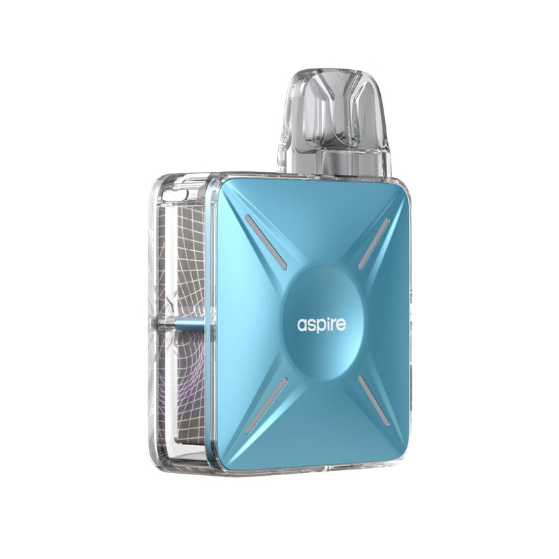 Aspire Cyber X Pod Kit in Frost Blue Colour - Back Side On Image