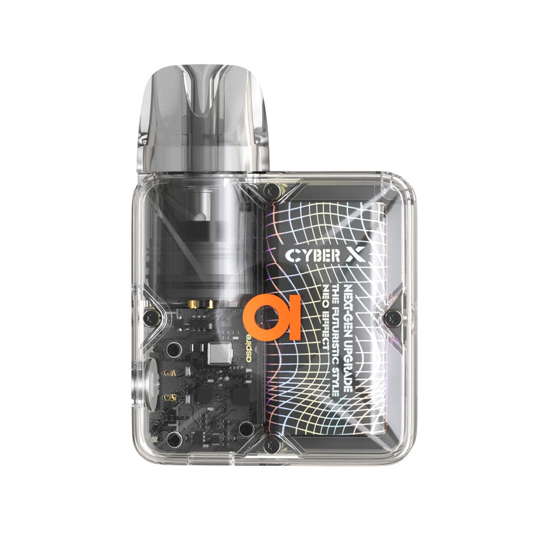 Aspire Cyber X Pod Kit in Gunmetal Colour - Front Image