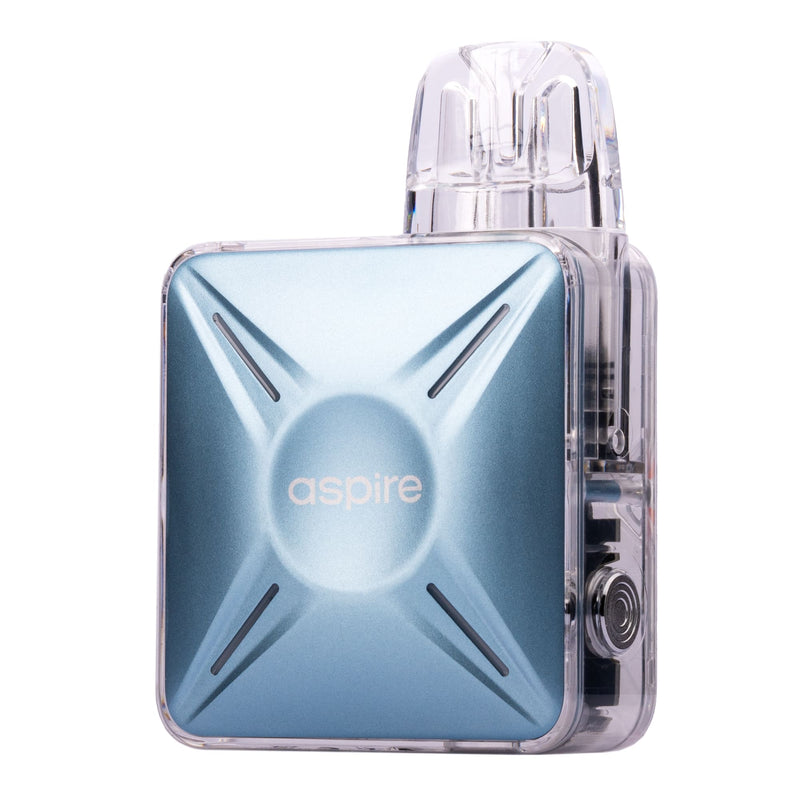 Aspire Cyber X Vape Kit in Blue - Side on Image