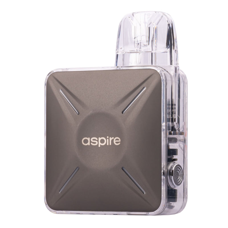 Aspire Cyber X Vape Kit in Gun Metal - Side on Image