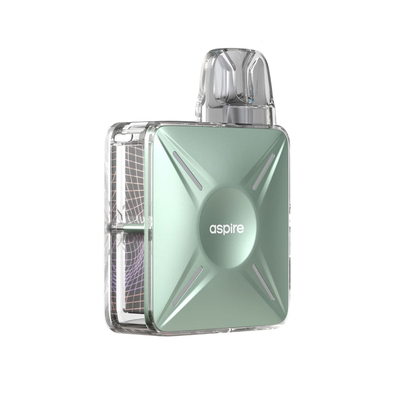 Aspire Cyber X Pod Kit in Sage Green Colour - Back Side On Image