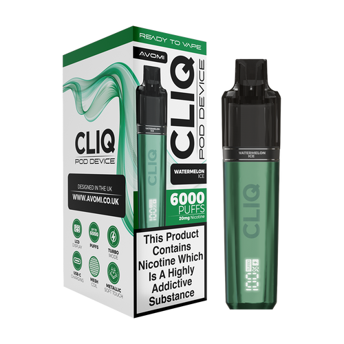 Avomi Cliq 6000 Puff Vape Kit - Watermelon Ice