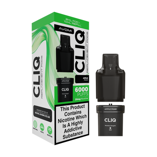 avomi cliq pod packs 6000 refill pack apple pear