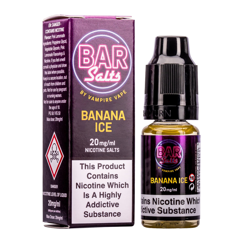 Banana Ice Bar Salts by Vampire Vape Royal Flush Vape Banana Ice Bar Salts by Vampire Vape Royal Flush Vape