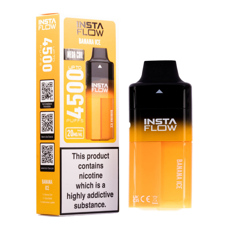 Instaflow 4500 Dispoable Vape Kit - Banana Ice Flavour