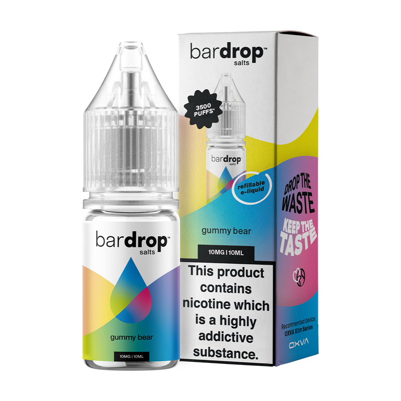 bar drop box bottle gummy bear
