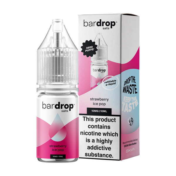 bar drop box bottle strawberry ice pop