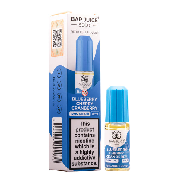 Blueberry Cherry Cranberry Nic Salt E-Liquid by Bar Juice 5000