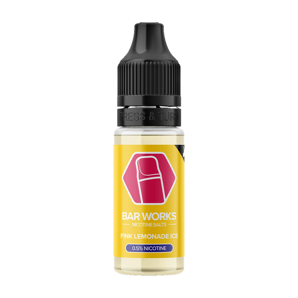 bar works nic salts pink lemonade ice 5mg 10ml