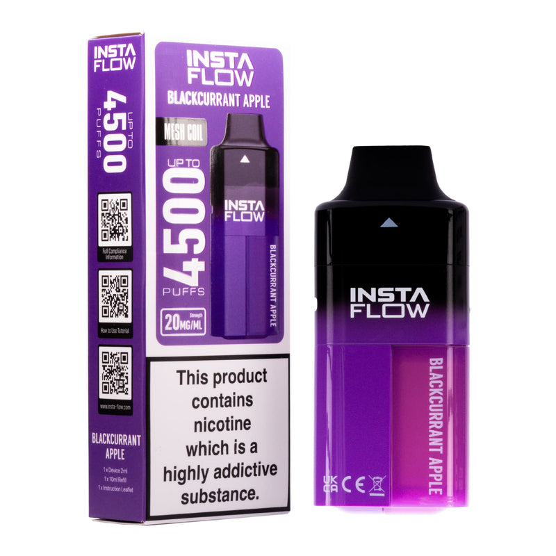 Instaflow 4500 Dispoable Vape Kit - Blackcurrant Apple Flavour